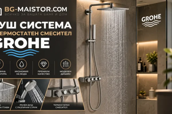 Душ система с термостатен смесител GROHE, BG-MAISTOR.COM